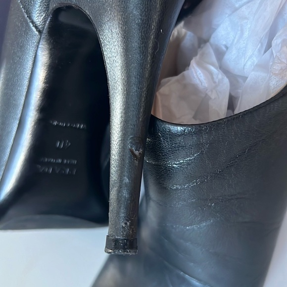 Beautiful steel gray Prada booties, gently used size 9 1/2 - Picture 3 of 7